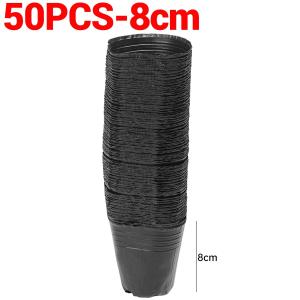Feelife 50/100Pcs PE Nursery Pots Thickened Seedling Cup Garden Vegetable Planting Nutrition Bowl Disposable Flowers Pot Container
