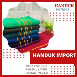 HANDUK MANDI DEWASA JUMBO MAESTRO/MILANO/BIRDIE/ PATRIOT Handuk Mandi Dewasa JUMBO NYERAP AIR ukuran 65X135