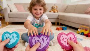 1 PCS Heart Shape Squishy Toy Stress Relief Love Squeeze Soft TPR Slow Rebound Cute Portable Palm Size Kid Gift