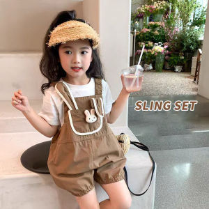 Setelan Overall Kodok Anak Perempuan Usia 1-4th/jumpsuit anak perempuan/one set anak perempuan import korean style