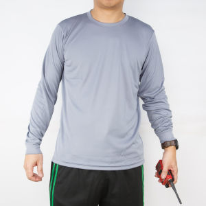 สื้อคอกลมแขนยาวPortman เป็นผ้ากีฬา ผ้าไมโครไฟเบอร์ เบาสบาย แห้งไวใส่ไม่ร้อน ใส่หว่านแห