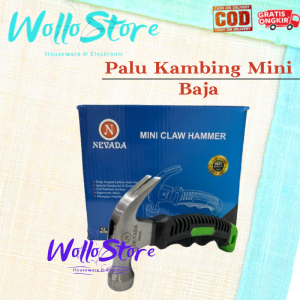 Palu Kambing Mini Baja 8oz Gagang Karet / Mini Claw Hammer 8oz