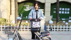 LZD  Electric Bicycle Bag Waterproof Dustproof Storage Bag Touch Screen Front Hanging Large Capacity Modified Pieces Hanging Bag Electric Bike Basket