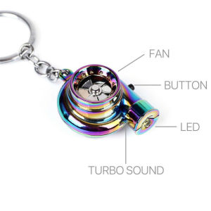 ⭐️【Local warehouse+COD】⭐Auto Car Turbo Sleeve Whistle Turbo Keychain Spinning Turbine Key Chain Ring Keyring Key Ring Key Holder Accessoies