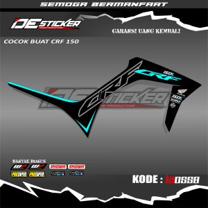 Stiker Striping Variasi Motor CRF 150L Semifull SatuSet Kanan Kiri Design Simpel Kode LA0558