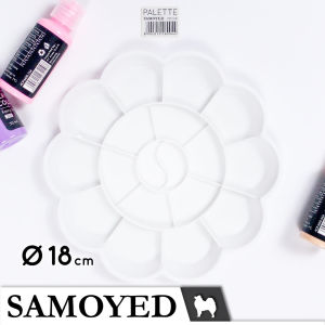 Palet Lukis / Cat / Painting / Painters Palette Plastik Bunga Besar Samoyed PPLT-F8