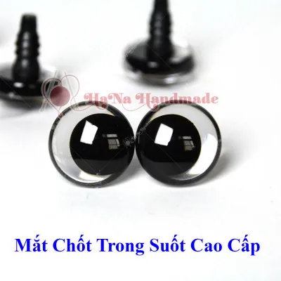 Mắt chốt trong suốt cao cấp làm thú handmade ( bán theo cặp)
