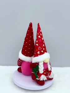 Ngày lễ tình nhân trang trí hình trái tim tình yêu Thụy Điển tomtes gnomes ELF Búp bê nhồi bông trang trí tiệc cưới bàn bức tượng