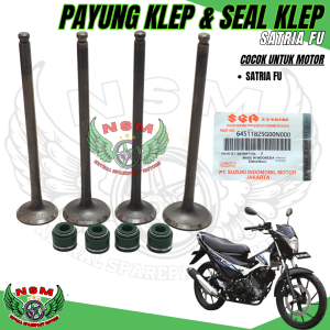 Paket 2 item payung klep set satria fu + seal klep set satria fu 150 In Ex atas bawah