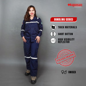 Wearpack Safety Setelan / Wearpack Kerja Polos Satu Warna