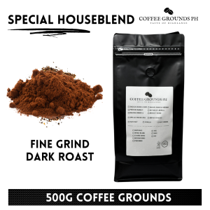 Coffee Grounds PH - Special Houseblend 500g | Fine Grind Coffee x Dark Roast | Organic Coffee in Resealable Pouch