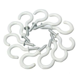 ANHEY trắng Màu đen Vai Người giữ Lưu trữ gia đình Mug Hanger Móc cốc Móc trần Treo tường