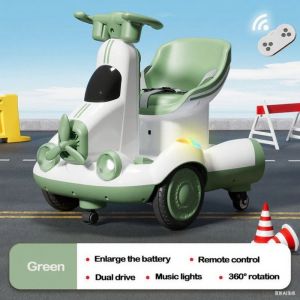 Kids electric car Kids remote control car kids backhoe with remote control and music Kids Electric Scooter Drift Car Rotatable electric vehicle