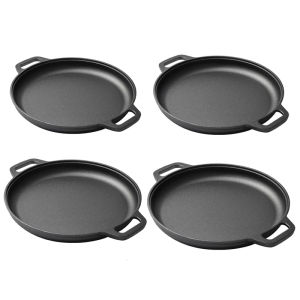 Traditional Wrought Iron Frying Extent Double Handle Plan Best Thermoregulation For Home Culinarians Baking Roasting