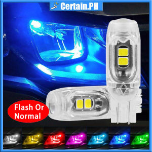 Flash/Normal T10 Led Bulb Turn Signal Light W5W 194 Width Indicator with Lens Car Parking Daytime Runni