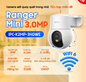 [MỚI] Camera Wifi IMOU Ranger Mini K2MP 3MP/5MP | Tích Hợp Chân Đế I Quay Quét 360 Độ | Phát Hiện Người | Có Màu Ban Đêm Khi Có Chuyển Động - VTS SmartHome
