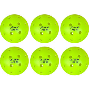 X-ace 40 Pro Pickleball Balls 1/3/6/12/24/42Pcs 40 Holes Pickle Balls Seamless Professtional Training Pickle Ball