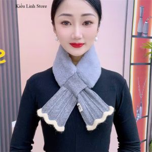 Khăn Quàng Cổ Nữ Thời Trang Hàn Quốc Chất Liệu Êm Ái Dễ Phối Đồ Phụ Kiện Không Thể Thiếu Mùa Lạnh