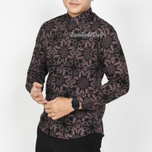 KEMEJA BATIK PRIA SLIM FIT MOTIF MEWAH KATUN LENGAN PANJANG ACS 317