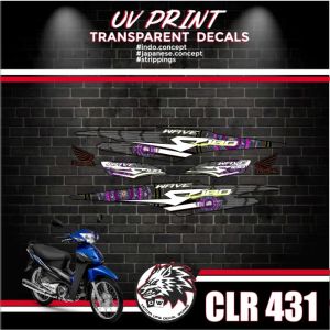 HONDA WAVE S 100 UV CLEAR DECAL STICKER EASY INSTALL