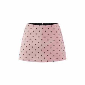 Korean High Waist Polka Dot Skirt Women Fashion A-line Mini Skirt High Quality Skirt Short