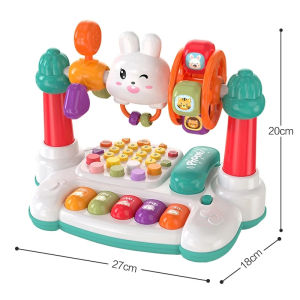 Baby Rotation Musical Toys Intelligent Music Piano with Lights and Sounds Early Educational Toy Mainan Budak Bayi