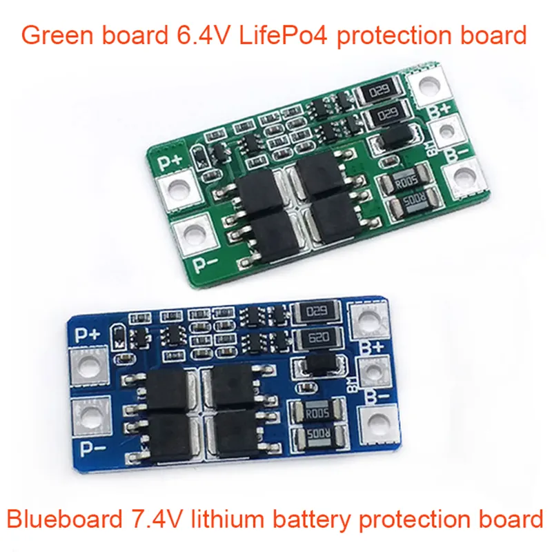 Lot De 2 Cartes De Protection BMS 2S 7.4V 8A Pour Batteries 18650 Li-Ion - Marque NTL