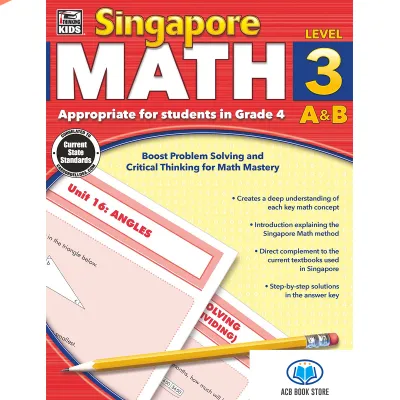 Tập Giấy A4 Để In Singapore Math 3 ( đen trắng) - Dịch Vụ In Theo Yêu Cầu