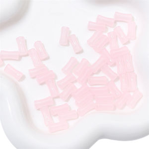 20Pcs 6x12mm Colorful Imitation Jade Glass Bamboo Joint Beads Charm for Earring Necklace Bracelet DIY Jewelry Making Accessories