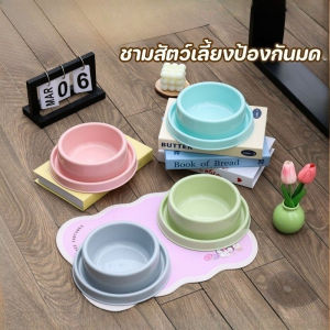 【KenCo】ชามอาหารสัตว์กันมด กันแมลง ฐานกันลื่น ถ้วยสแตนด์ยกสูง สำหรับสุนัข แมว ทานง่าย ทำความสะอาดง่าย