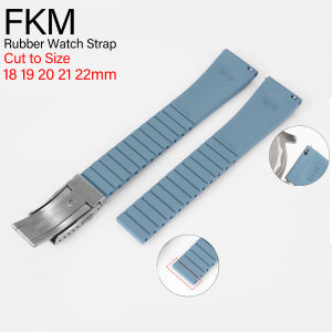 Fluoro Rubber Watch Band CTS FKM Strap 18 19 20 21 22mm Cut to Size Fast Release Adjustable Universal Bracelet For Men Women2026