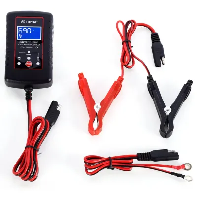 เครื่องชาร์จแบตเตอรี่อัจฉริยะ 6V 12V อัตโนมัติเต็มรูปแบบสำหรับรถยนต์ เรือ รถจักรยานยนต์ เครื่องตัดหญ้า