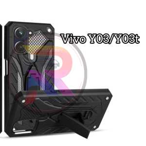 Casing Hp Untuk Vivo Y03/Y03T HardCase Phantom Robot Kick Standing Hibryd Armor