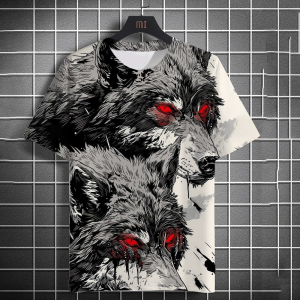 [Local Stock] VCC Funny 3D Pig Pattern Men T Shirt Hip Hop Trend Street Clothing Fashion 3D Animal Print Tee Summer Loose O-neck Short Sleeve Tops