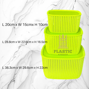 Uniglobal High Quality Portable Rattan Weaved Basket With Cover Storage Basket Organizer Multifunctional Storage Basket
