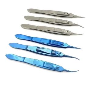 คีมยึดตาตรง/ซ้าย/ขวา พร้อมล็อค เครื่องมือจักษุ