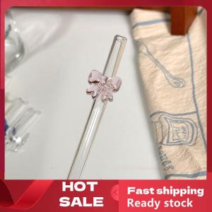 🚚【Local Express Delivery】🚚 1pc 8mm Straw Reusable Drinking Straws Cute Butterfly Heat-Resistant Straw For Festival Party Wedding Cocktail Bar Beachs