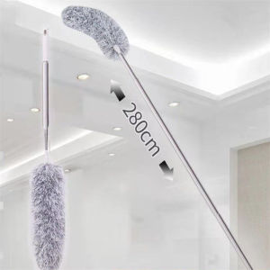 280cm Extendable Soft Microfiber Ceiling Fan Duster  with Bendable Head Feather Duster To Clean Ceiling Fan