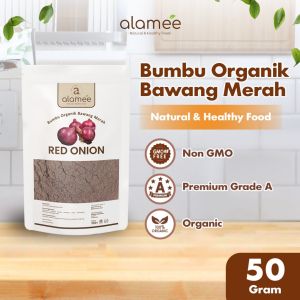 ALAMEE Bubuk Bawang Merah Red Onion Seasoning Powder Bumbu Dapur Organik Masak Tanpa Campuran 50gr