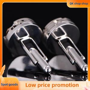 ✨QK shop✨ 1Pair Vintage Mens Cufflinks Watch Movement Cuff Links Wedding Silver Steampunk