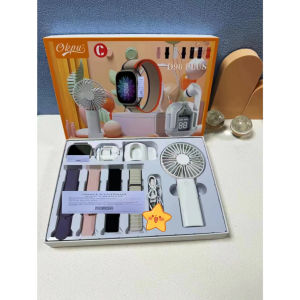 🎁 HL Original Product + FREE Shipping 🎁 7 In 1 Set Ultra SmartWatch Mini Portable Fan Bluetooth Earphones 49mm Screen Sport Fitness s9 Ultra Max Suit Smart Watch For Men Women