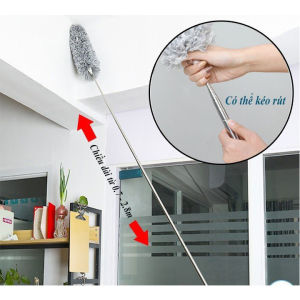 Chổi quét trần nhà quét bụi mạng nhện chổi quét đa năng thông minh độ dài rút gọn 28m cán thép chắc chắn