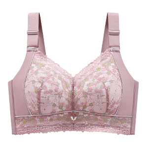 Womens Full Figure wire free Lace Plus Size Bra Non Padded Minimizer Bra 150Kg Plus Size Full Cup Thin Seamless Large Chest Bra2026