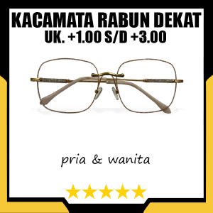 kacamata plus rabun dekat model fashion korea frame kotak kacamata full plus pria dan wanita +1.00 sampai +3.00