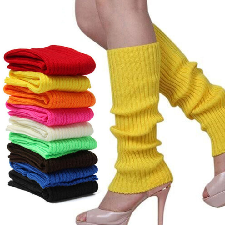 Fashion Autumn Winter Women Warm Crochet Knit High Knee Leg