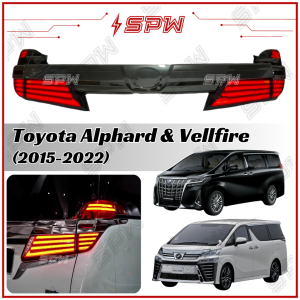 Toyota Alphard Vellfire (2015-2022) V2 Tail Lamp Taillamp Tail Light Taillight Trunk LED DRL Daylight Light Bar Rear Garnish ANH30 AGH30 30-Series 2015 2016 2017 2018 2019 2020 2021 2022