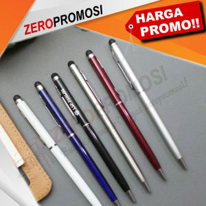 Pulpen Besi BP ICI Stylus Custom Logo Souvenir Premium Multifungsi untuk Corporate Gift