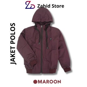 MUMAYIZ | Jaket Kupluk Polos Anak anak dan Anak Remaja usia 4-15 tahun | ZAHID ST0RE
