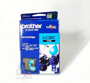 Brother LC-38 ชุดสี 4 ตลับ สีดำ สีฟ้า สีแดง สีเหลือง หมึกพิมพ์อิงเจ็ทแท้ บราเทอร์ lc38