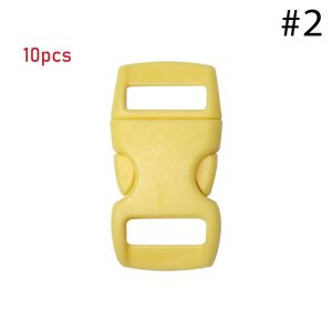 GUQIANFANG86 4/10/50pcs Plastic Curved Paracord Bracelet Accessories Webbing Outdoor Tool Dog Collar Strap Side Release Buckle Camp Bag Parts